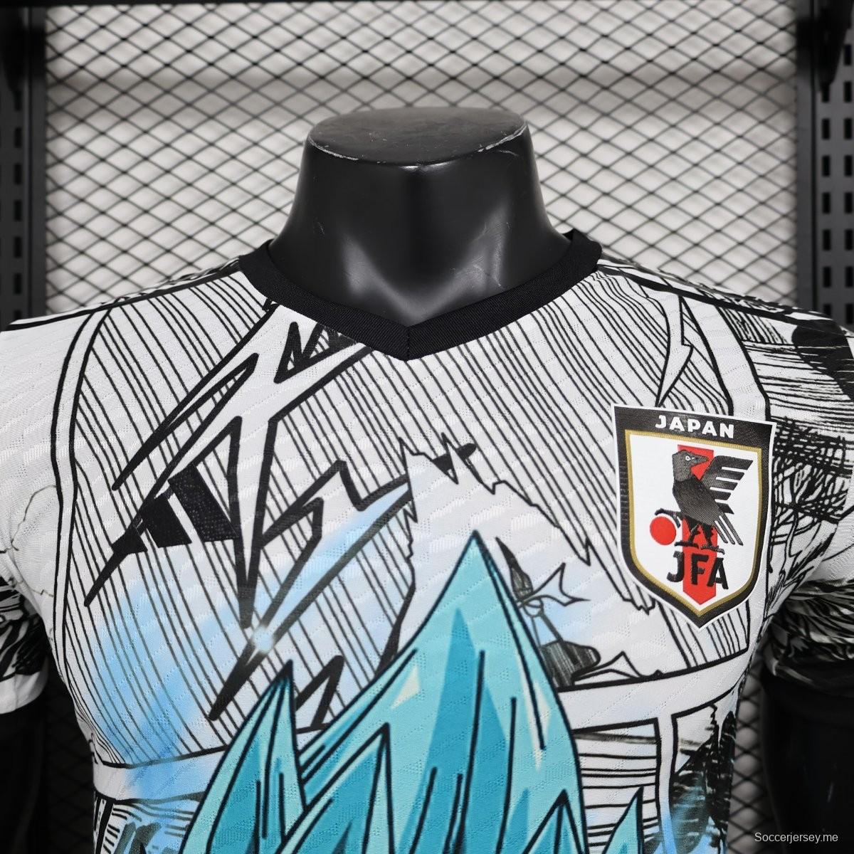 إصدار اللاعب 2024 قميص سايان أزرق سايان الياباني الخاص 2024
