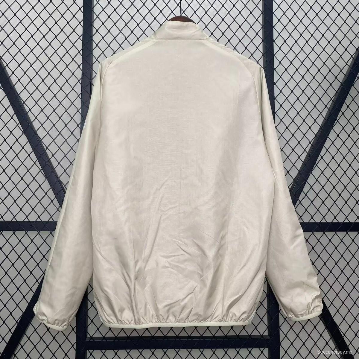 24/25 سترة واقية من الرياح عاكسة باللون الأحمر/البيج