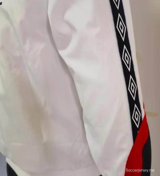 2024 إنجلترا 2024 سترة واقية من الرياح بيضاء