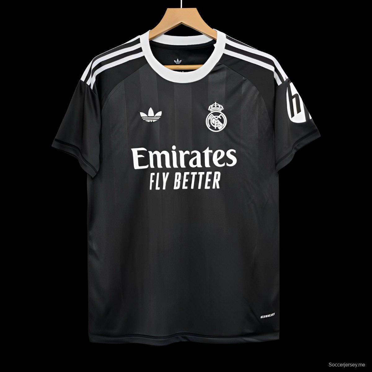 25/26 قميص حارس مرمى ريال مدريد الأسود