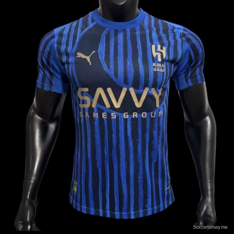 إصدار اللاعب 25/26 قميص الهلال الأساسي 25/26