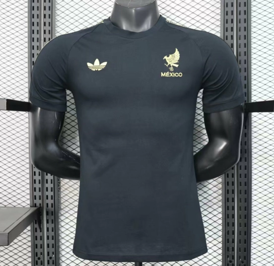 2025 تي شيرت كاجوال قطن مكسيكي 2025 أسود كاجوال