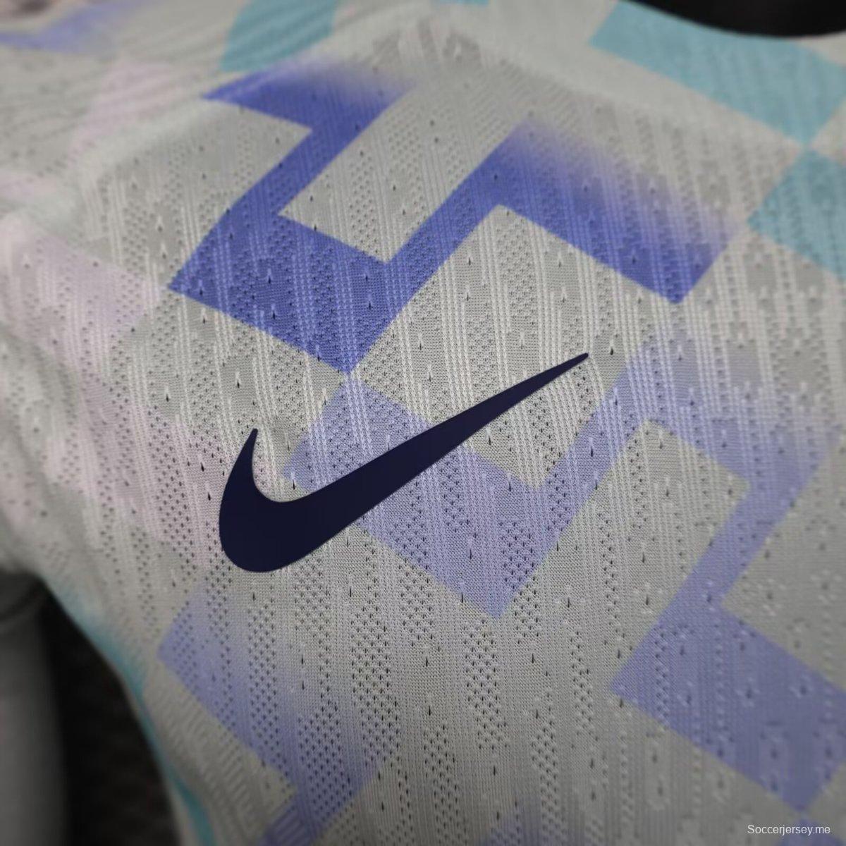 نسخة اللاعب 25/26 قميص بأكمام طويلة أبيض طويل الأكمام من انتر ميلان 25/26