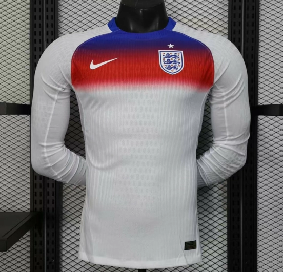 إصدار اللاعب 2025 قميص بأكمام طويلة الأكمام من إنجلترا 2025