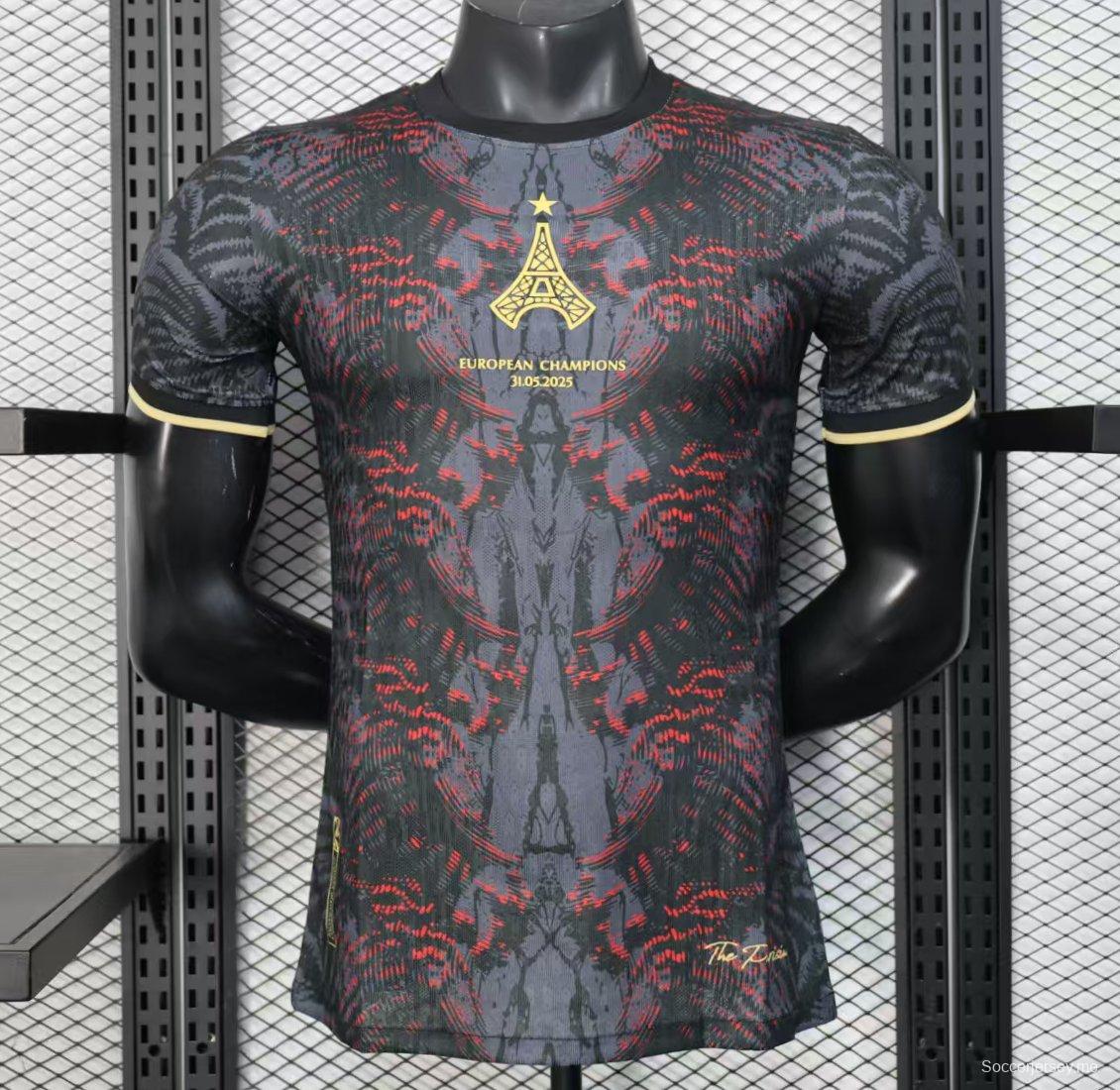 نسخة اللاعب 25/26 قميص بطل باريس سان جيرمان × كوما لكرة القدم 25/26