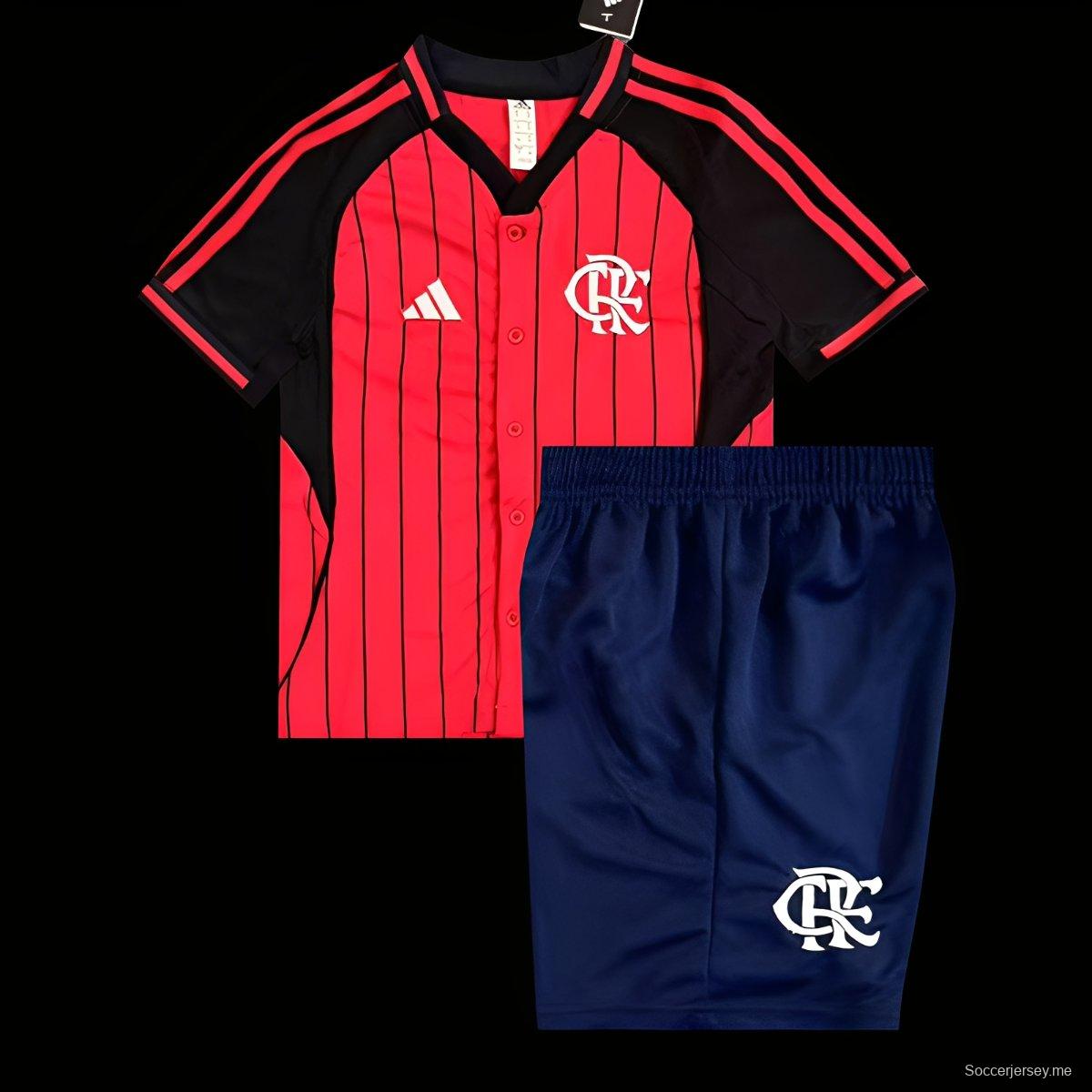 25/26 قميص بيسبول فلامنجو فلامنجو الولايات المتحدة للأطفال