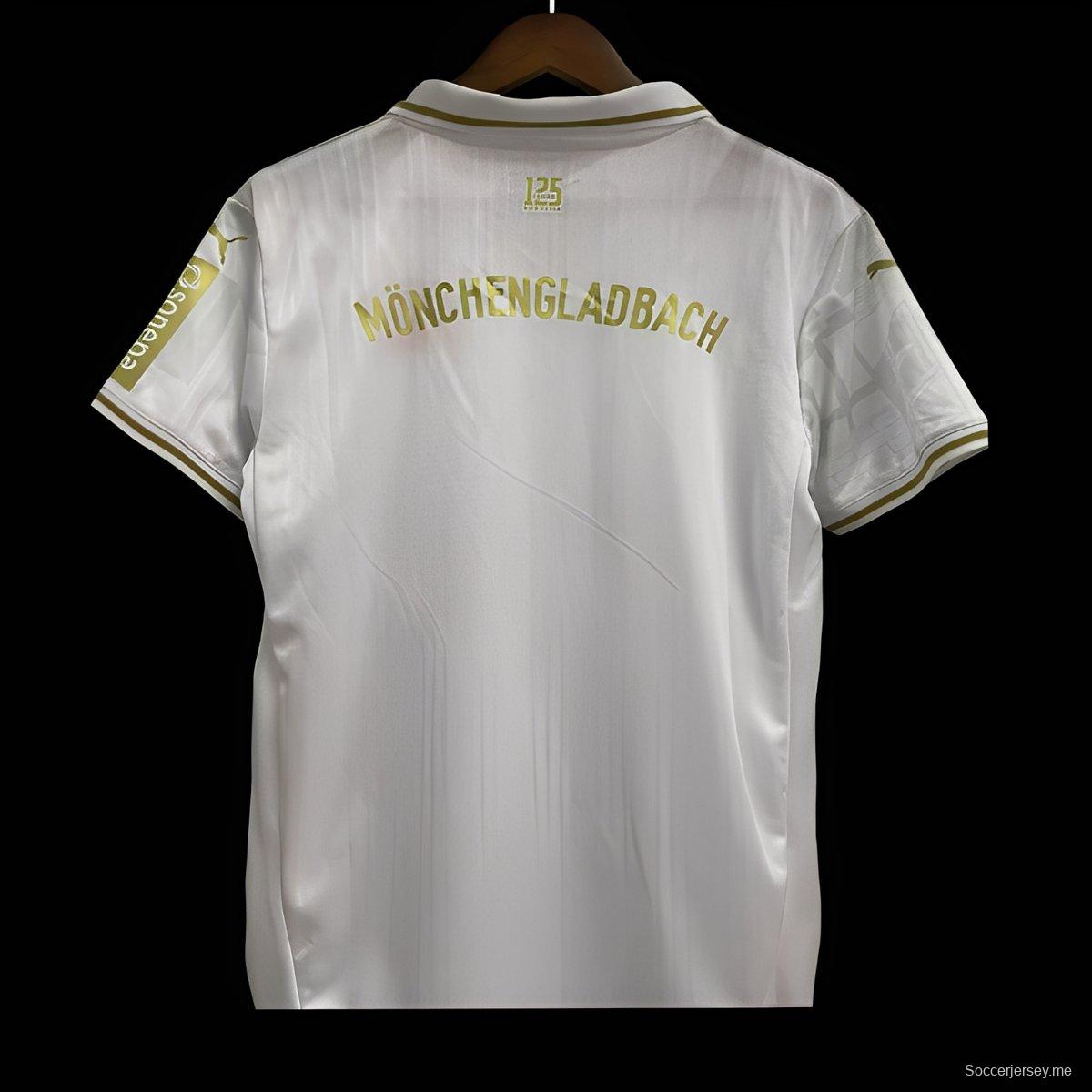 25/26 قميص بوروسيا مونشنجلادباخ الأبيض قبل المباراة