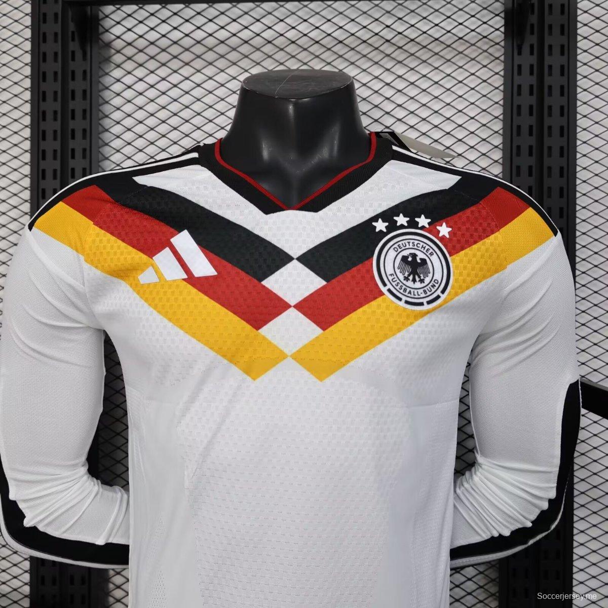 نسخة اللاعب 2026 قميص المنتخب الألماني بأكمام طويلة الأكمام من إصدار اللاعب 2026