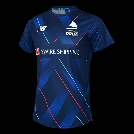 25/26 قميص فيجي دروا باللون الكحلي مع خطوط قطرية للبيت