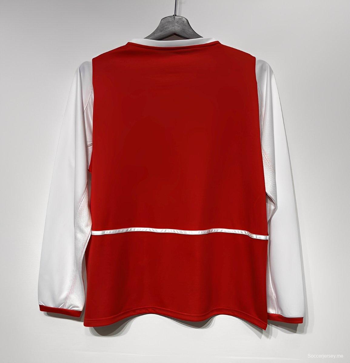 قميص ريترو 02/04 قميص بأكمام طويلة الأكمام ريترو 02/04 أرسنال