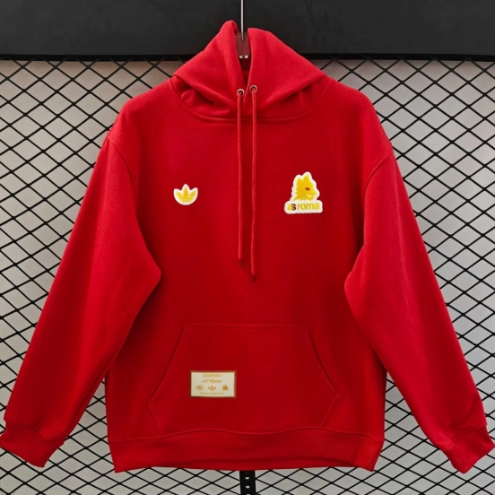 25/26 جاكيت روما أحمر كامل بسحاب أحمر - 9 ألوان