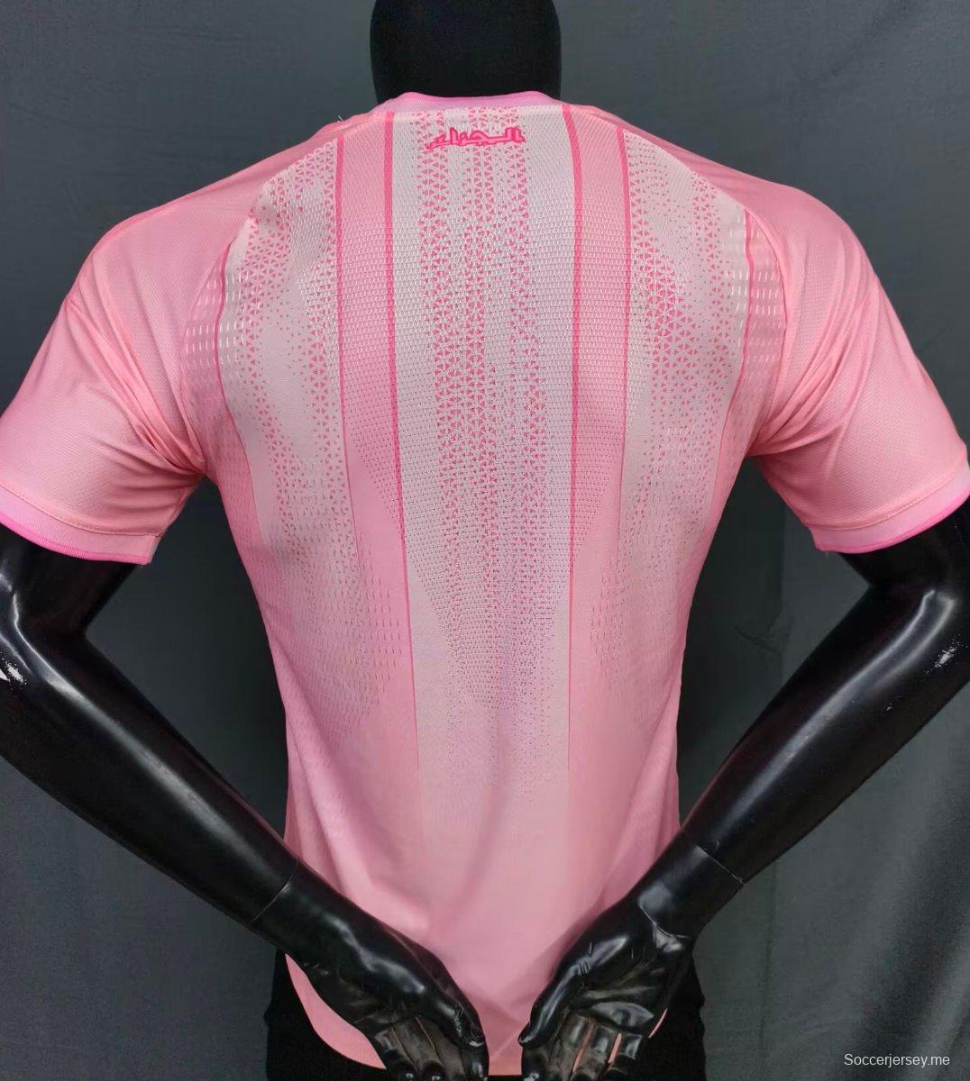 إصدار اللاعب 2026 قميص الجزائر الوردي 2026