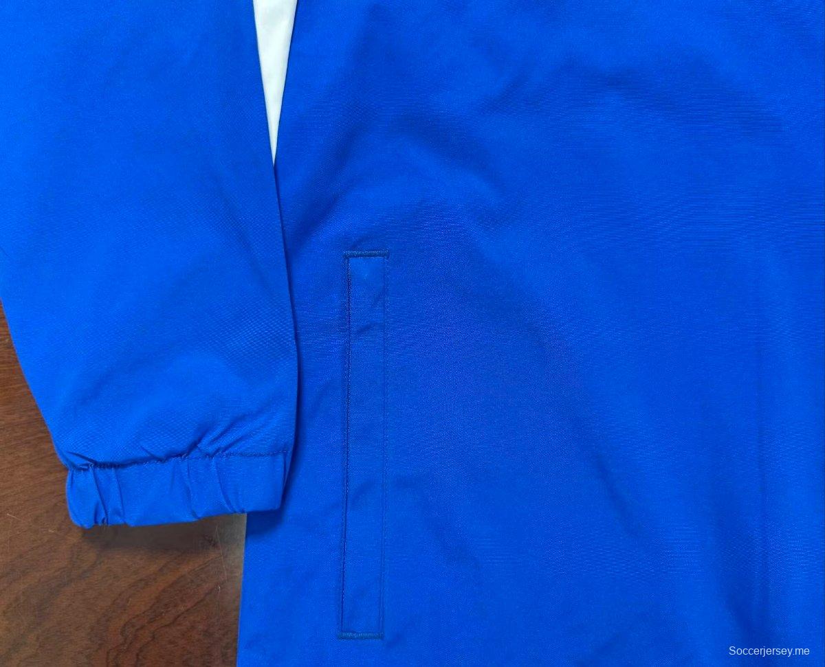 ريترو 05/06 تشيلسي هوم 05/06 سترة واقية من الرياح زرقاء اللون أزرق