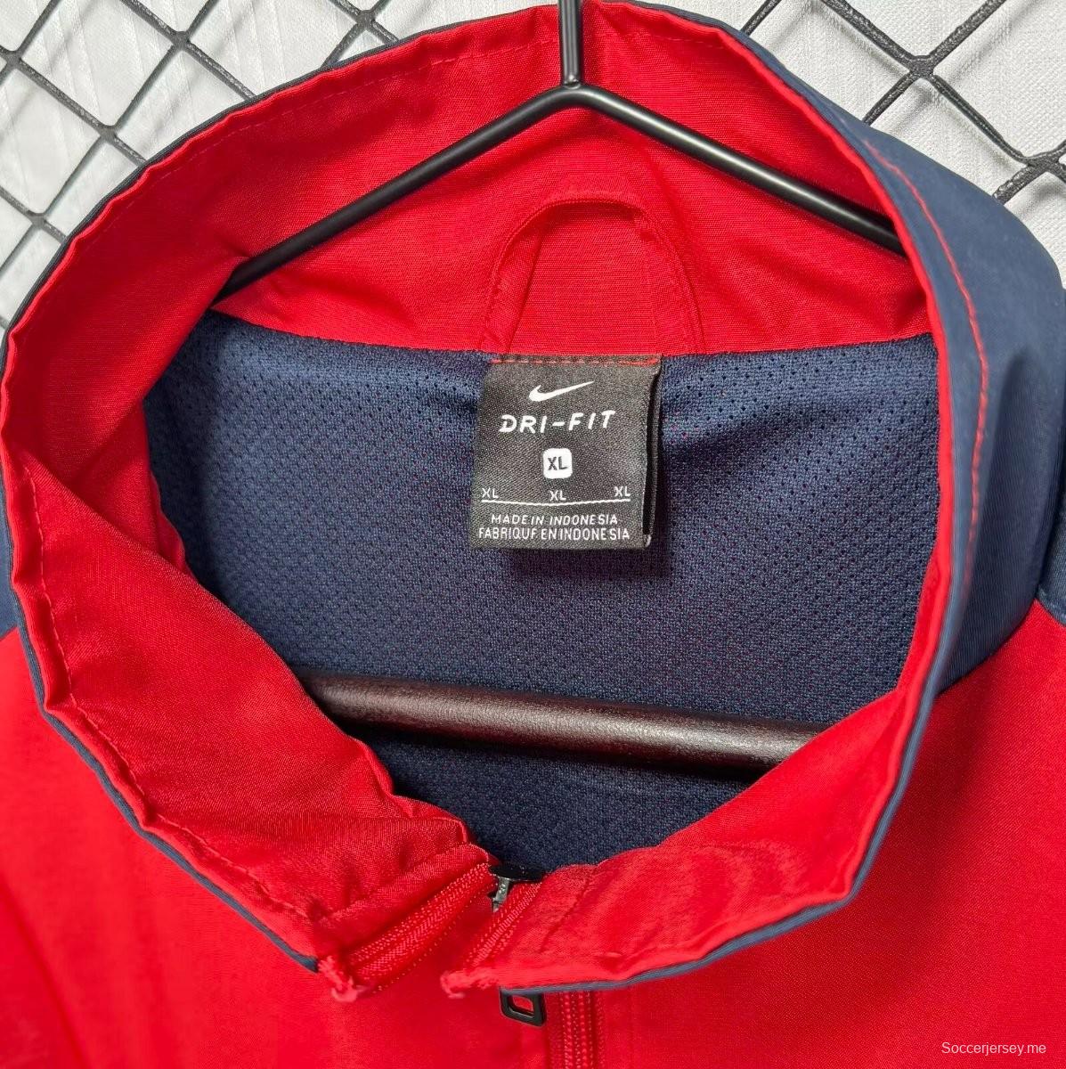 سترة ريترو 98/00 ريترو 98/00 ريترو برشلونة هوم ريد سحاب كامل بسحاب