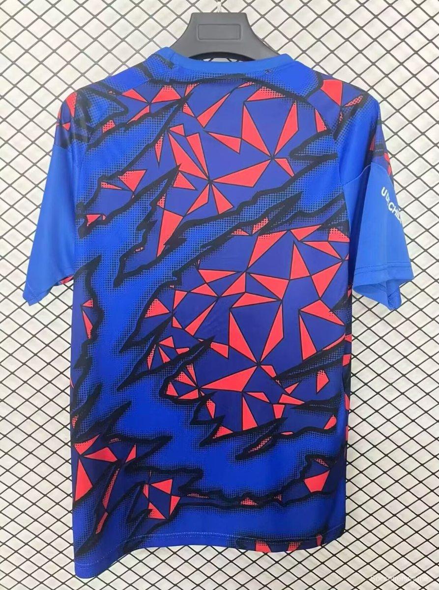 26/27 قميص ما قبل المباراة الأزرق لنادي جامعة تشيلي