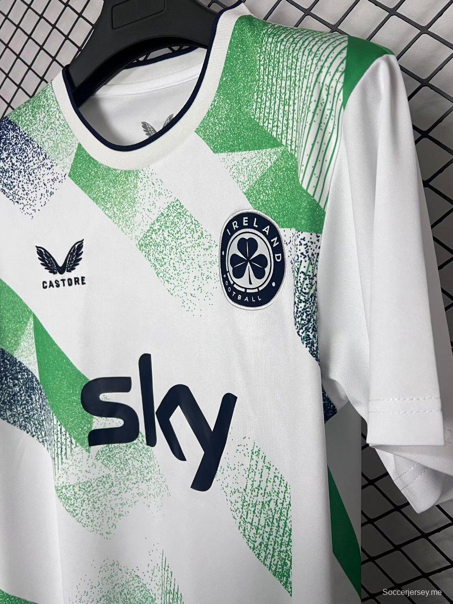 2026 قميص أيرلندا الأبيض للعب خارج أرضها