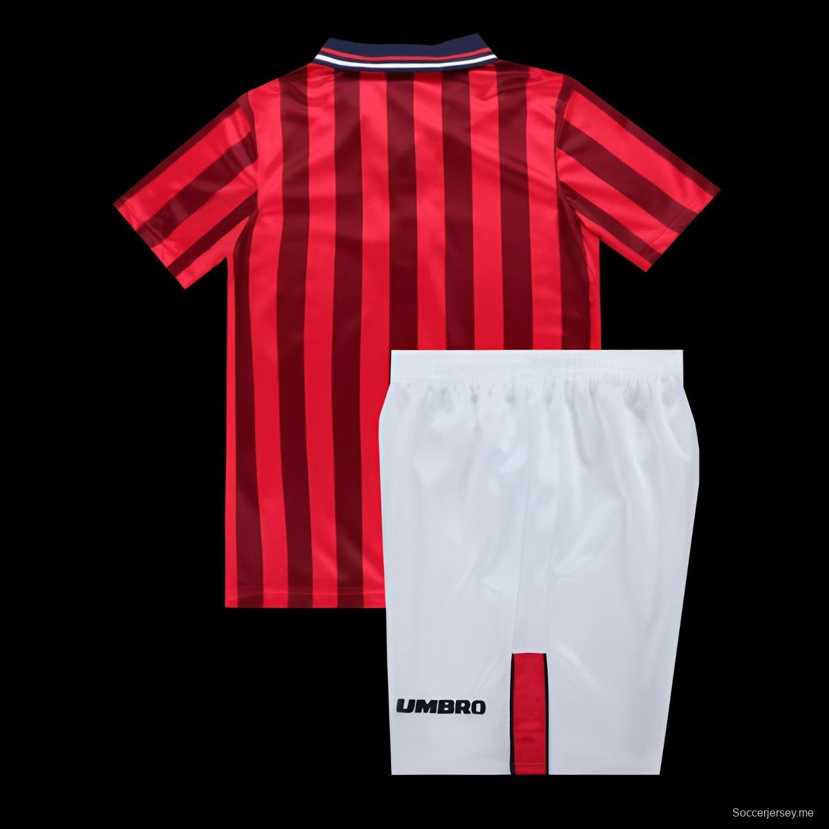 قميص رجعي للأطفال 1998 إنجلترا خارج أرضها