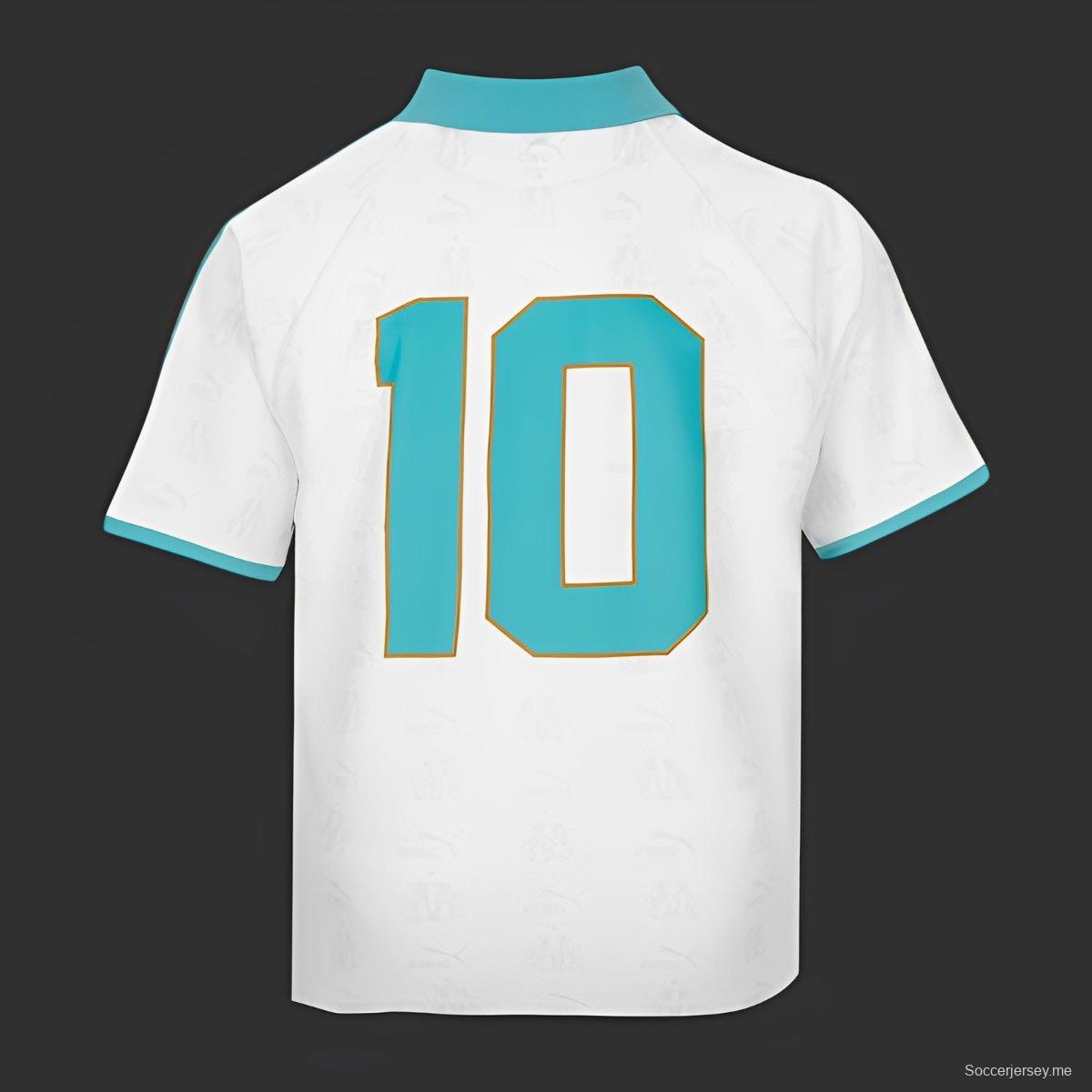 25/26 قميص بوما كينغ مرسيليا الأبيض الخاص