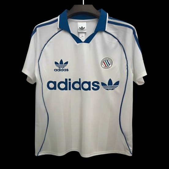 قميص RCD إسبانيول أبيض من طراز Adidas Terrace Icons لموسم 2025/2026 للاعبين