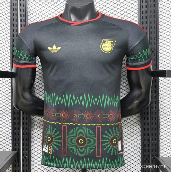 قميص اللاعب الإصدار 2026، جامايكا، رمادي داكن، الإصدار الخاص بثقافة موسيقى الريغي