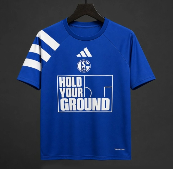 26/27 شالكه 04 قميص تدريب أزرق ملكي "Hold Your Ground"
