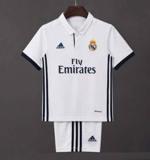 قميص ريال مدريد الرسمي للأطفال طراز ريترو لموسم 2016/2017